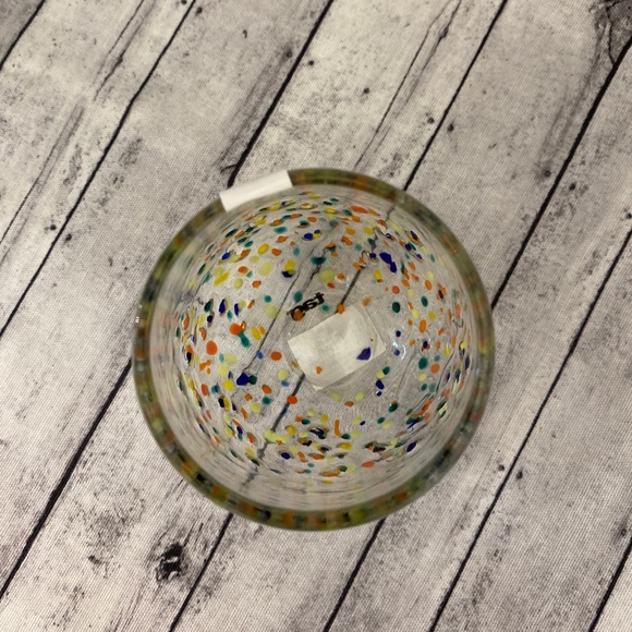 NEW! PEBBLED HAND BLOWN STEMLESS WINE GLASS - Picture 3 of 4